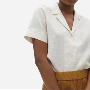 Everlane The Linen Short-Sleeve Notch Shirt